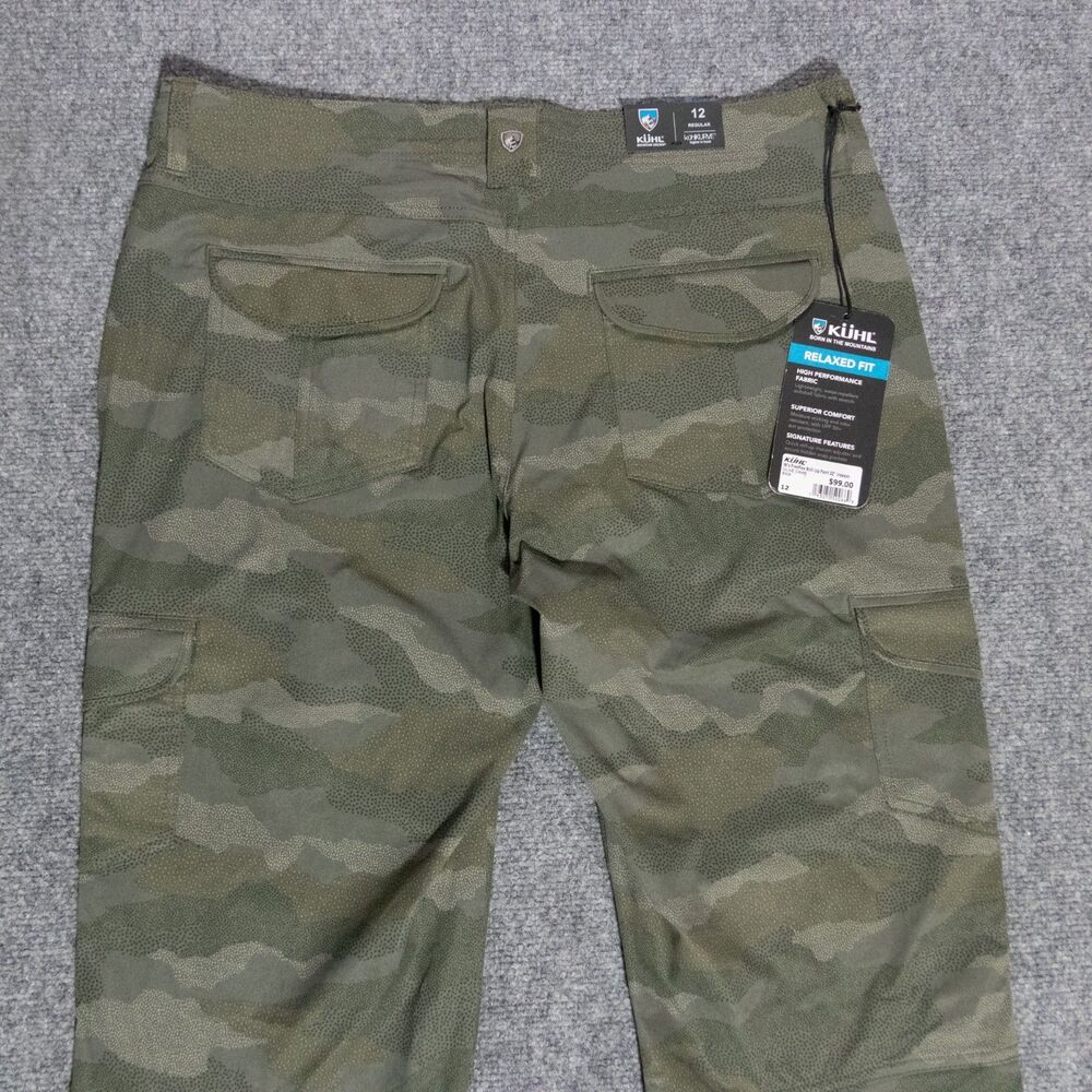 NWT KUHL Freeflex Roll-Up Camo Cargo Pants Womens 12 Kurve UPF50 Hiking Outdoors - Picture 7 of 7